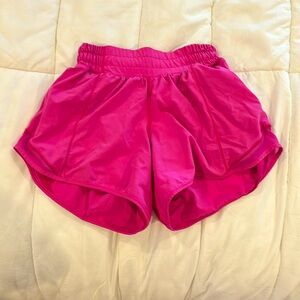 Lululemon Hotty Hot Pink shorts 2.5 inch